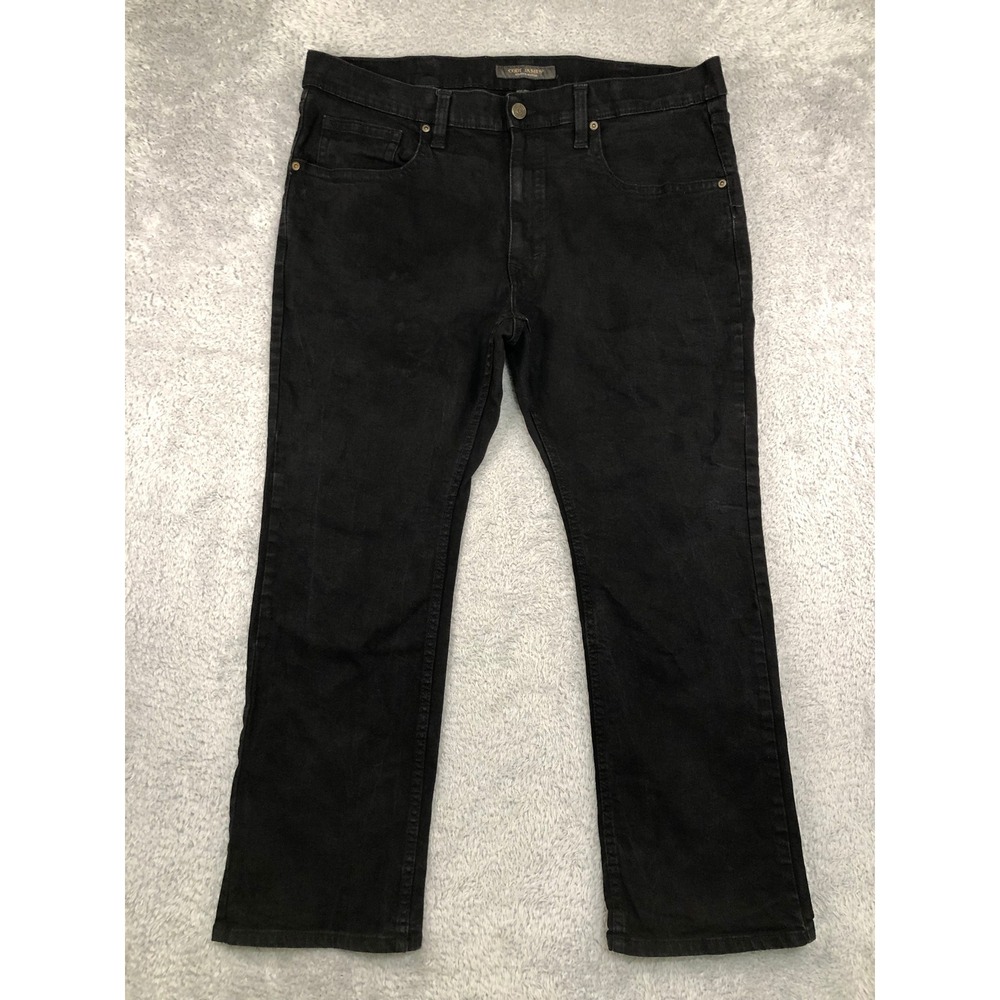 Cody James Jeans Men 41x29 (Tag 40x30) Black Jackson Slim Straight Denim